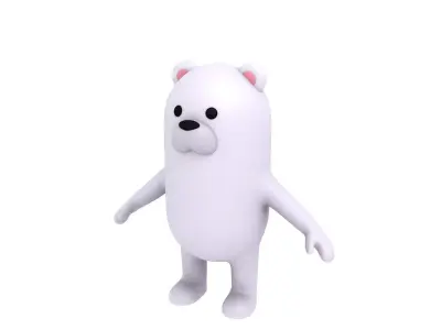 Polar Bear Character 3D model