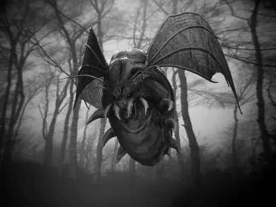 Worm Lt2 - Game Ready Low-poly 3D model Low-poly 3D model