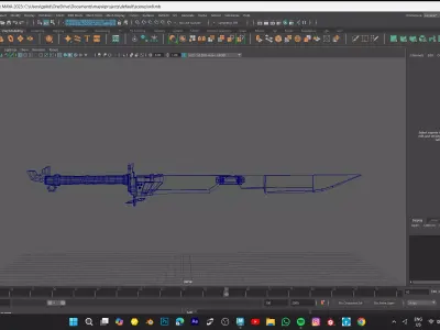 SWORD MODEL GAME READY ASSET Low-poly 3D model