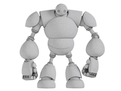 Robot  3D Model Low-poly 3D model