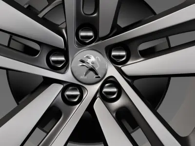 Peugeot Expert 2017 wheel 3D model