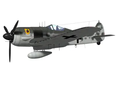 Focke Wulf Fw190 A6 WildeSau 3D model