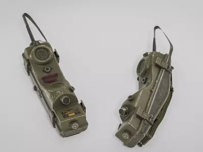 RT-196 PRC-6 Radio Low-poly 3D model