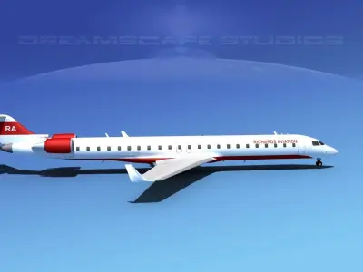Bombardier CRJ900 Richards Aviation 3D model