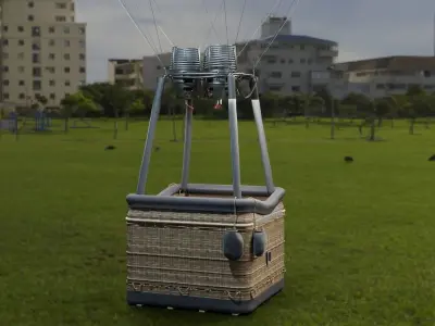 Hot Air Balloon Generic-2021 Low-poly 3D model