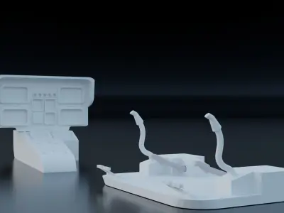 Cockpit EC135 3D print model