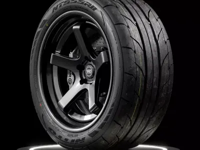 Nitto NT555 R2 275 40 R19 101W 3D model
