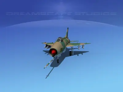 MIG-21 Fishbed V05 3D model