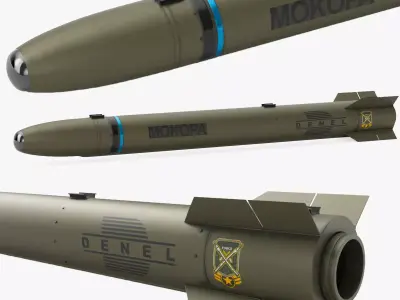 Mokopa Anti Tank Missile 3D model