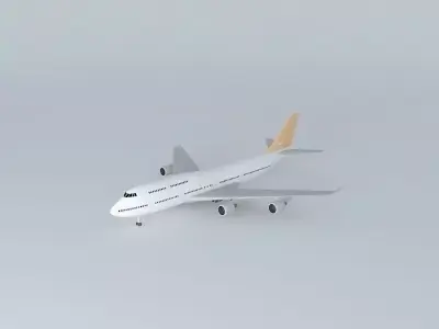 Airplane in Guarulhos Airport 3D model