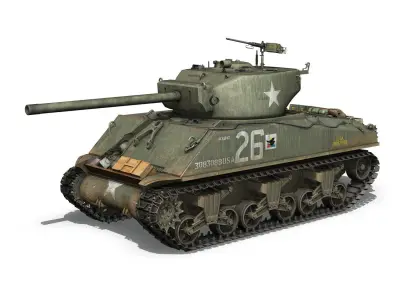 M4A3E2 - Sherman Jumbo - Aquino 3D model
