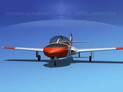 Cessna T-37 Tweetybird V08 Portugal 3D model