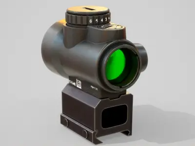 Trijicon MRO sight Low-poly 3D model