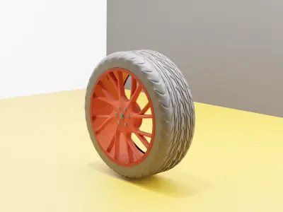 CAR WHEEL Free 3D model
