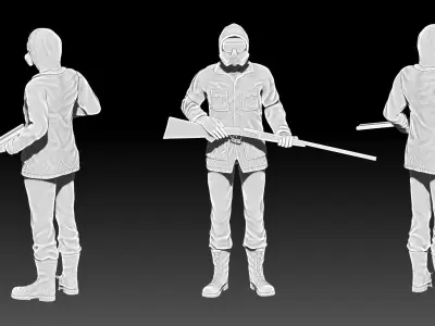 Stalker soldiers 3D print model