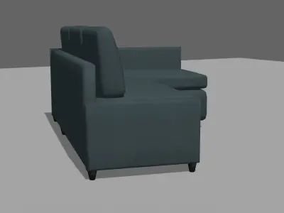 Modern Couch Free low-poly 3D model