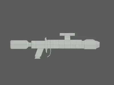 Low Poly Sci-Fi Weapon Free low-poly 3D model