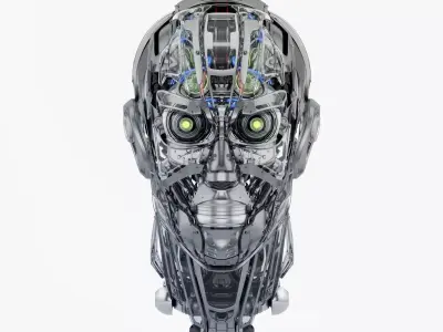 Cyber head 3D model 3D model