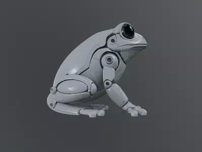 robot frog 3D model