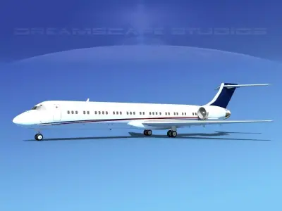 McDonnell Douglas MD-87 Corporate 5 3D model