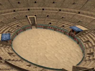 Coliseum in italy Low-poly 3D model