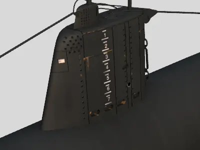 Type A Japanese Submarine 3D model
