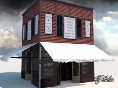 Building 10 Low-poly 3D model