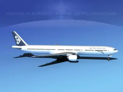Boeing 777-300 Air New Zealand 3D model