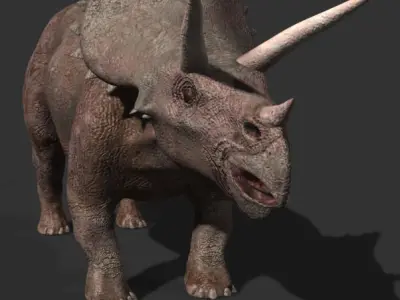 The PURE Jurassic Park Triceratops - 3d model 3D model