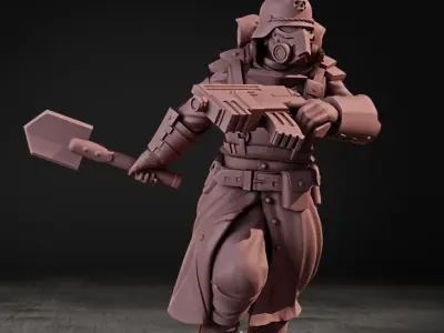 FREE STL 2nd Death Division commander Free 3D print model