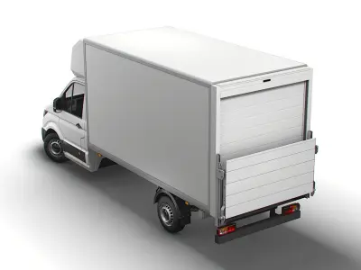 VW Crafter Luton Tail Lift 2021 3D model