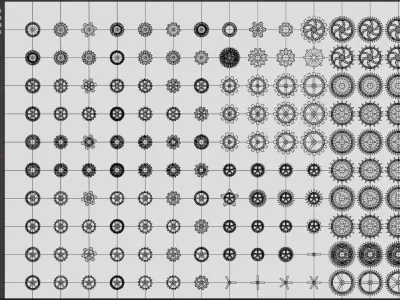 Gears kitbash V2 3D model