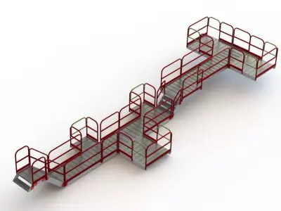 cat walk system 3D model