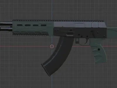 Ak-12 ak - rifle Free low-poly 3D model