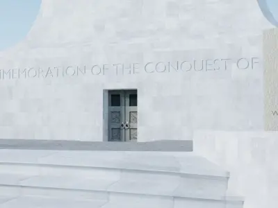 Wright Brothers National Memorial Low-poly 3D model