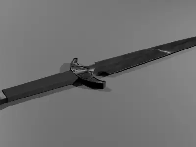 Black Dagger 3D model