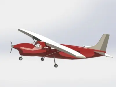 Cessna Caravan 208 Free 3D model