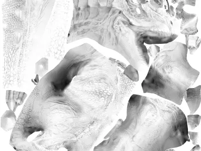 Megacarnox Dinosaur HybridV2 Low-poly 3D model