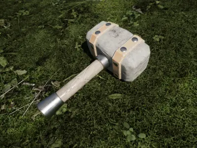 Stone Destroyer Free low-poly 3D model