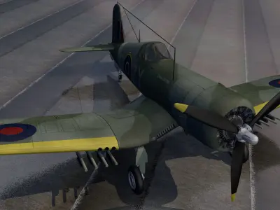 Chance Vought Outlaw Mk-1 3D model