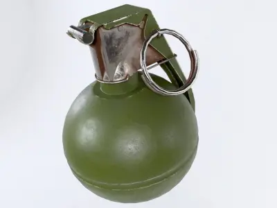 M-67 frag grenade Low-poly 3D model