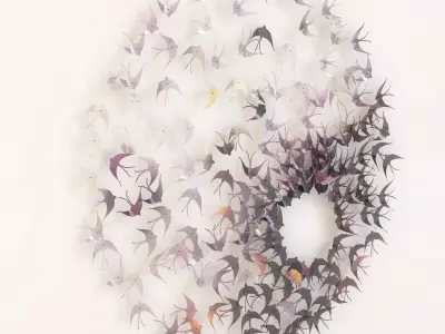 Michelle Mckinney Metal Bird Art 3D model