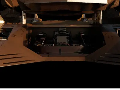 Metal Gear Spaceship Low-poly 3D model