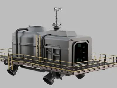 LethalCompany hightpoly Ship 3D model