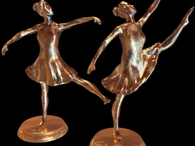 Dance decorative sculpture 3D print model