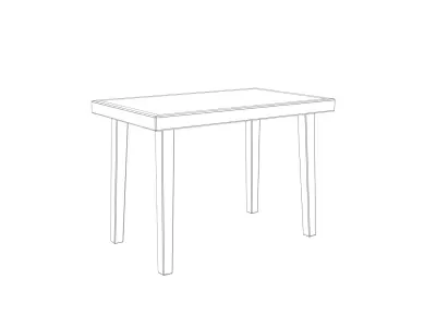 Modern Wood Dining Table WoodTable01 - MorisonDesign PBR Free low-poly 3D model