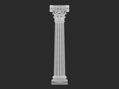15 Classic Architecture Column 3D model