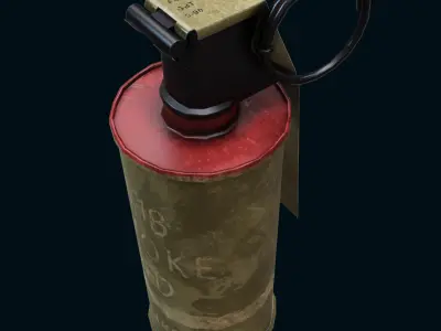 M18 hand grenade Bomb Gaming Model  Low-poly 3D model