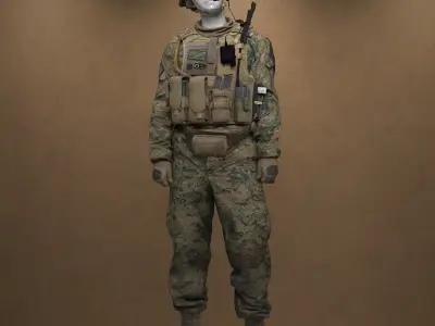 MARSOC Marines Outfit for Genesis 9 3D model