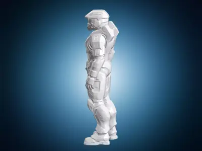 Master Chief Spartan 3D Print Model Video Game Figurine 3D print model